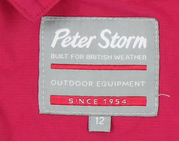 Peter Storm Women's Pink Anorak Jacket Size 12