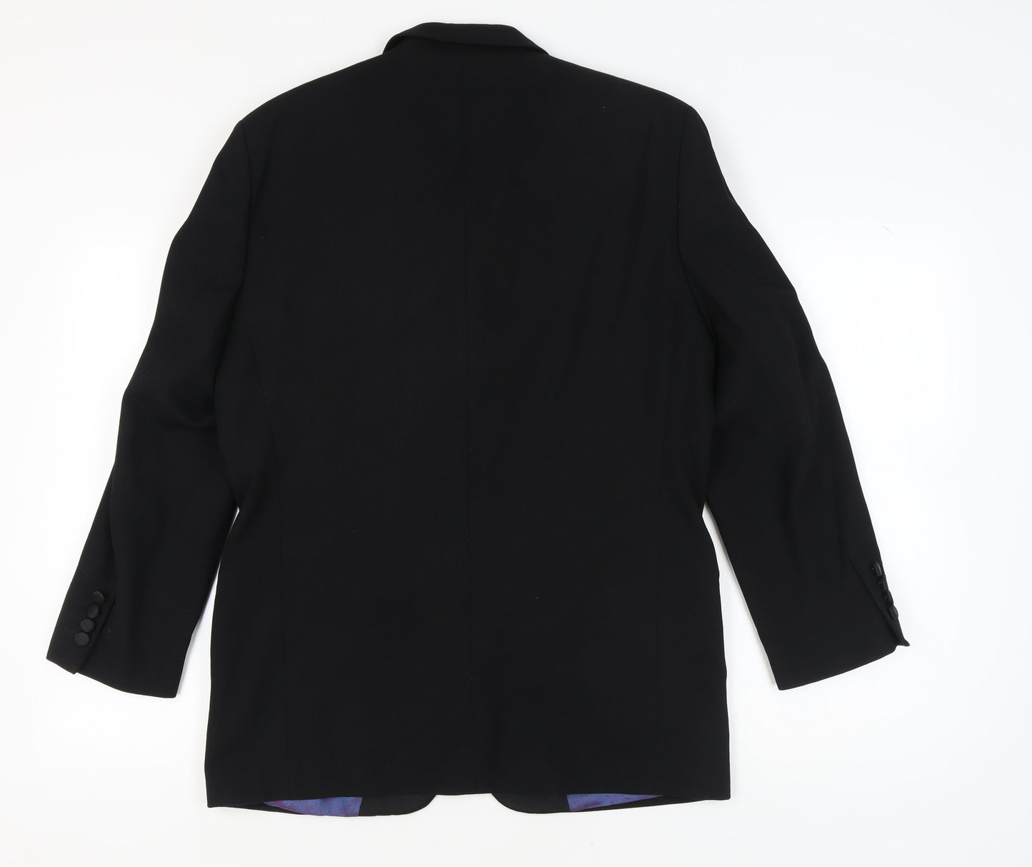 Daniel Hechter Men's Black Tuxedo Blazer 38 Short Wool