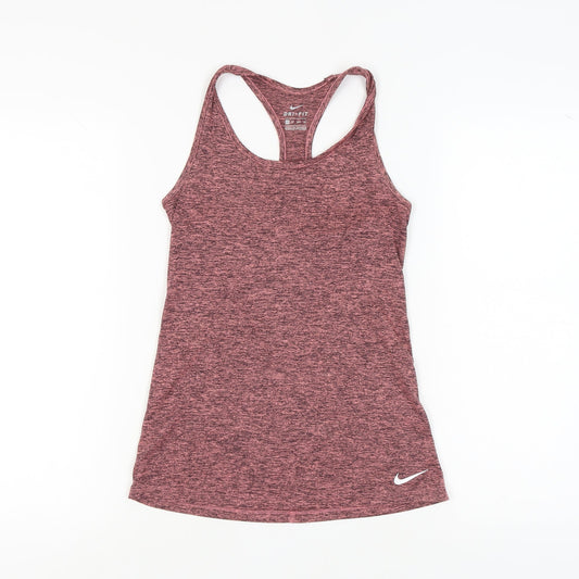Nike Womens Red Tank Top XS Dri-FIT Athletic