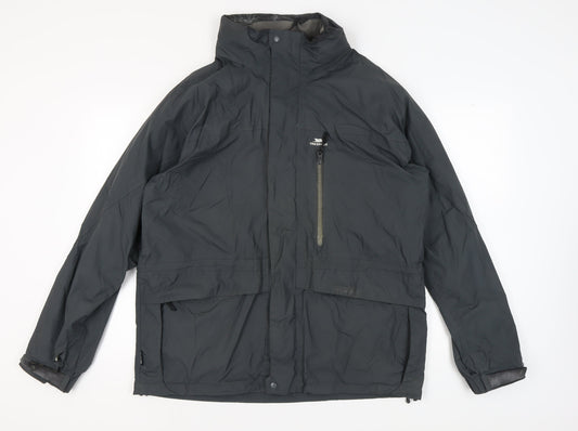 Trespass Men's Black Windbreaker Jacket L