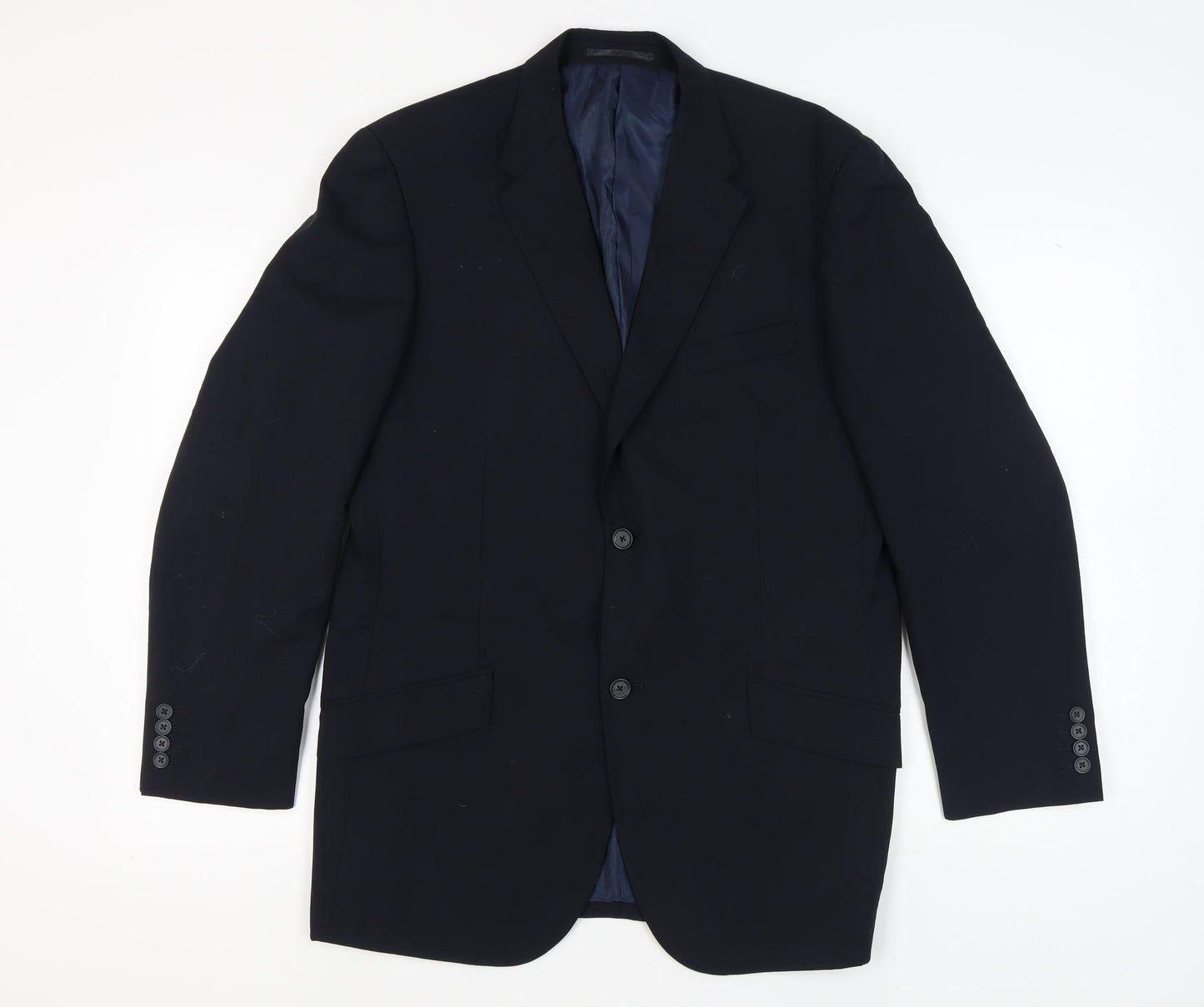 Moss Men's Blue Blazer 42R Regular Fit