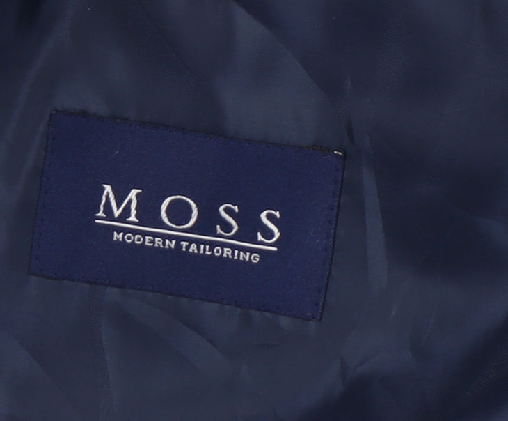 Moss Men's Blue Blazer 42R Regular Fit