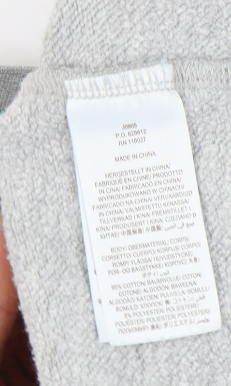 Boden Grey Polka Dot Pullover Sweatshirt M - Women