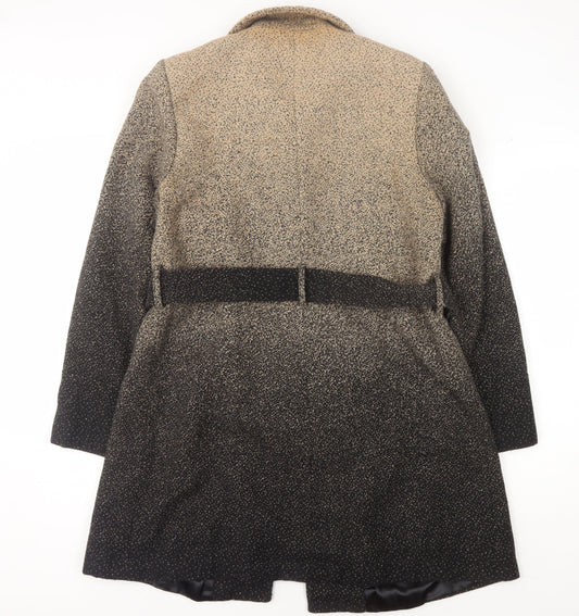 Principles Women’s Beige Mid-Length Belted Coat Size 14