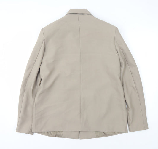 PrettyLittleThing Women’s Beige Blazer Size 4 Regular Fit