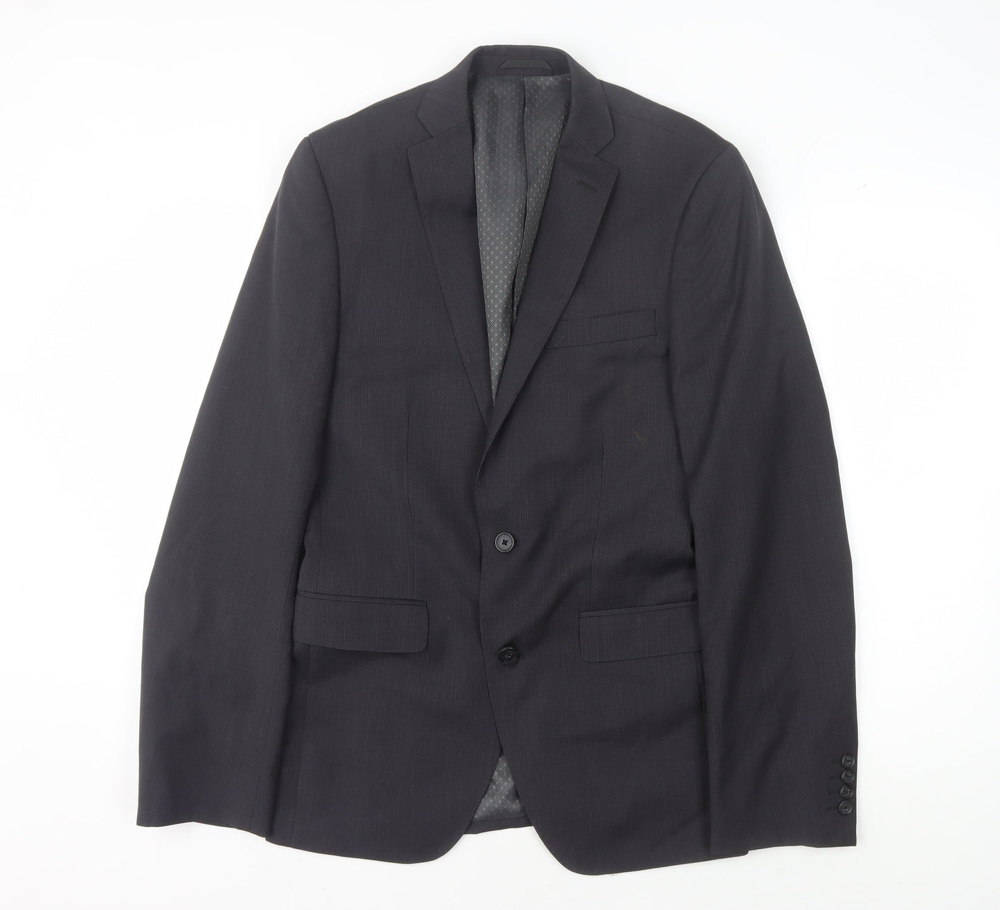 Giorgio Men's Black Wool Blazer, Size 37, Formal Jacket