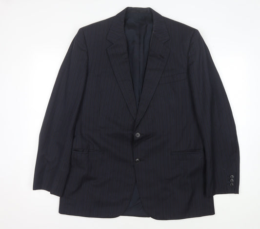 Mens 42 Chest Regular Austin Reed Blue Two-Button Blazer