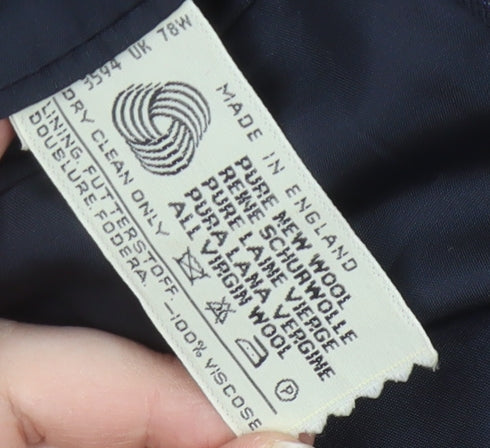 Austin Reed Men's Blue Striped Blazer, 42R, Wool