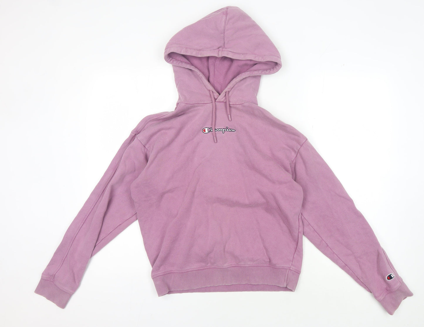 Champion Unisex Purple Hoodie Medium Pullover