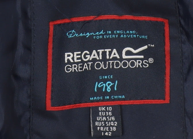 Regatta Women's Blue Waterproof Parka Coat Size 10