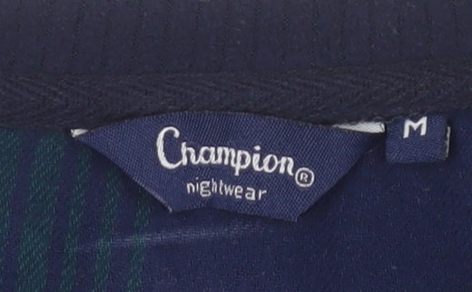 Champion Men's Blue M Pyjama Top V-Neck Long Sleeve
