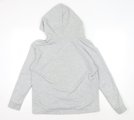 Womens UK S Regular Boden Grey Pullover Hoodie