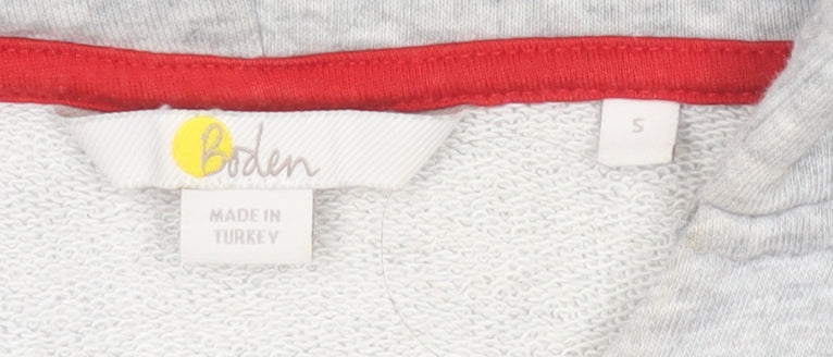 Boden Women's Grey Pullover Hoodie, Size S, Casual Style