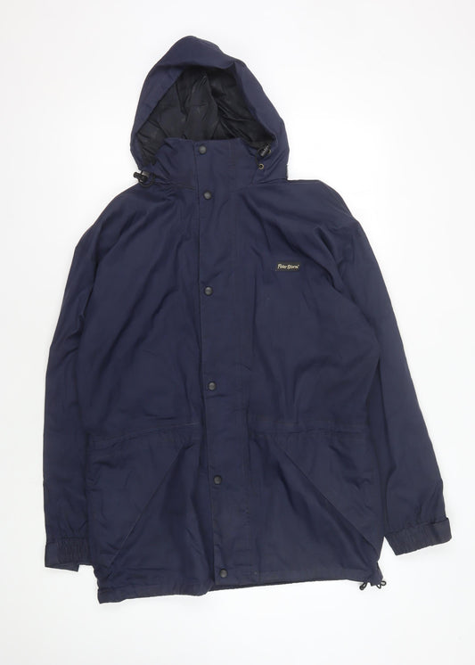Peter Storm Men's Blue Waterproof Rain Coat S Regular