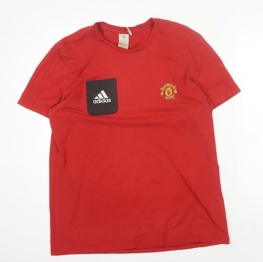 Adidas Men’s Manchester United Red XL Tee