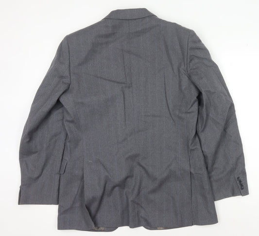 Magee Men's Grey Wool Blazer, Size 40 Regular Fit