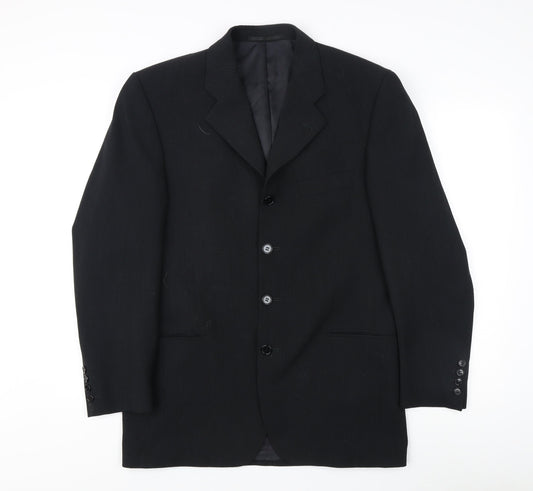 Daniel Hechter Men's Black Blazer Jacket Size 38R