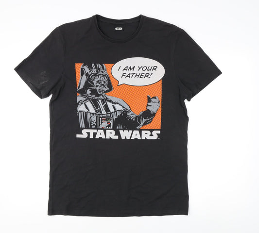 Star Wars Men's Black Medium Darth Vader T-Shirt