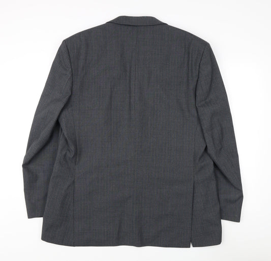 BHS Men's Grey Regular Fit Suit Jacket 44R