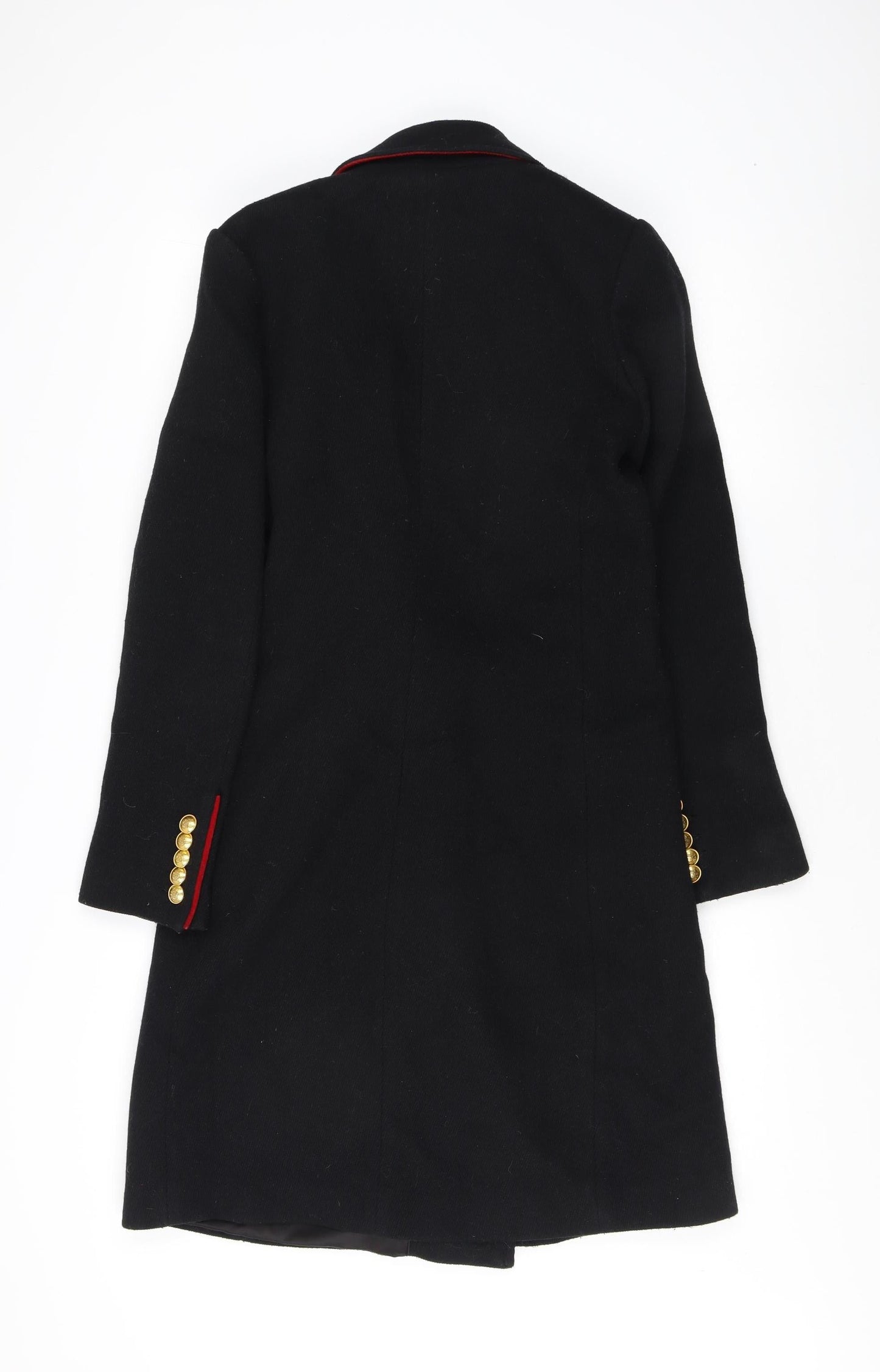 Superdry Women's Black Wool Pea Coat XS
