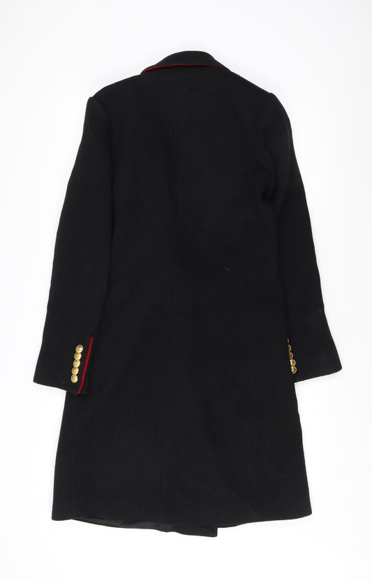 Superdry Women's Black Wool Pea Coat XS