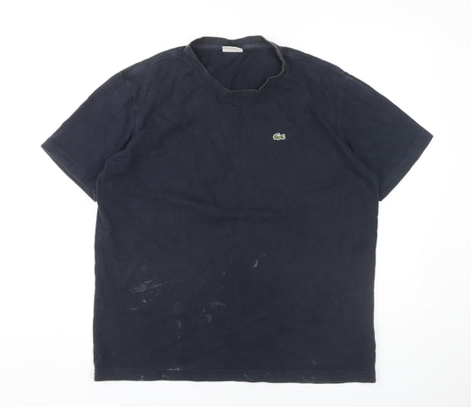 Lacoste Men's Black Cotton Logo T-Shirt M