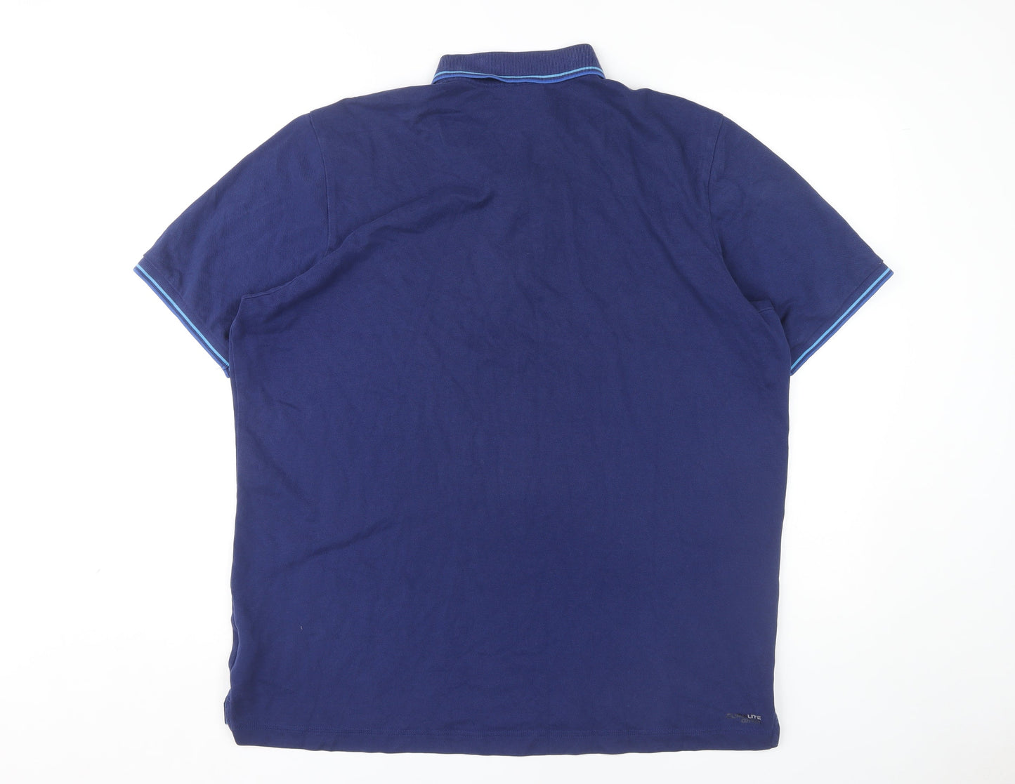 Adidas Men's Blue XL Short Sleeve Polo Shirt