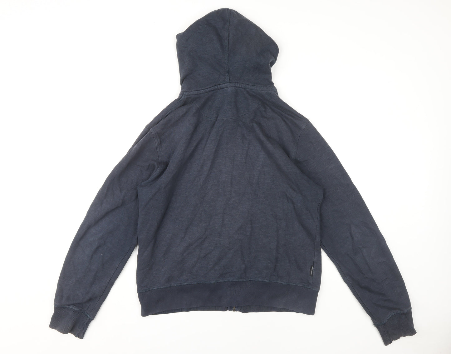 Trespass Unisex Blue Full Zip Hoodie, Size L, Casual Cotton