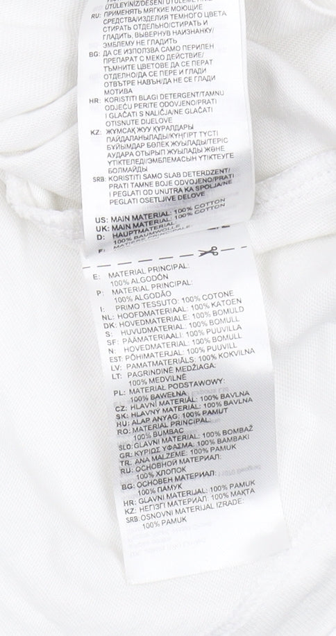 Adidas Women's White Crop T-Shirt Size 18