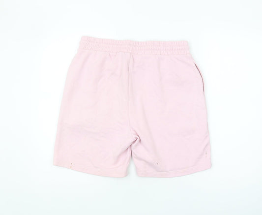 Barbie Pink Women's Sweat Shorts Size M with Logo