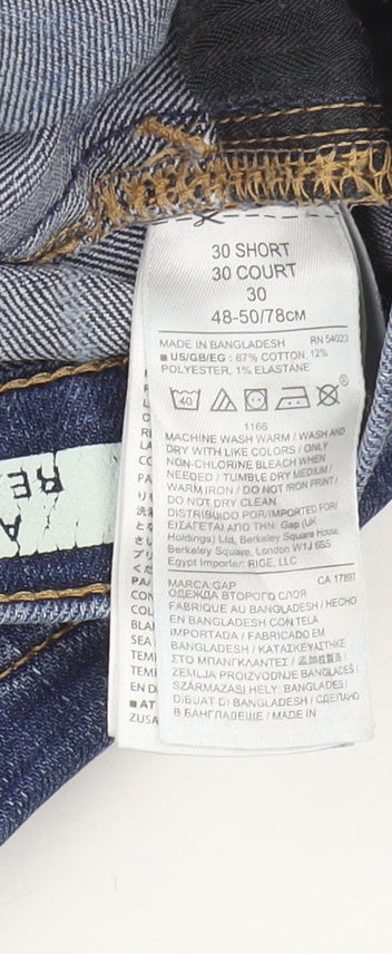 Gap Women's Blue Straight Jeans 30S