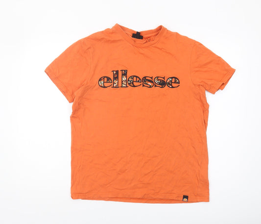 Ellesse Men's Orange Crew Neck T-Shirt M