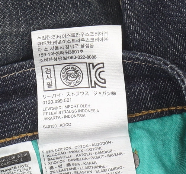 Levi's Men's Blue Skinny Jeans Size 30 Dark Denim