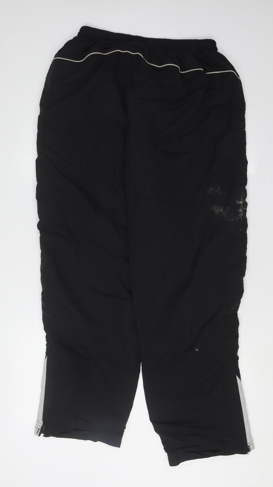 Slazenger Men's Black Sweatpants, Large, Casual Logo