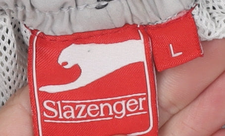 Slazenger Men's Black Sweatpants, Large, Casual Logo