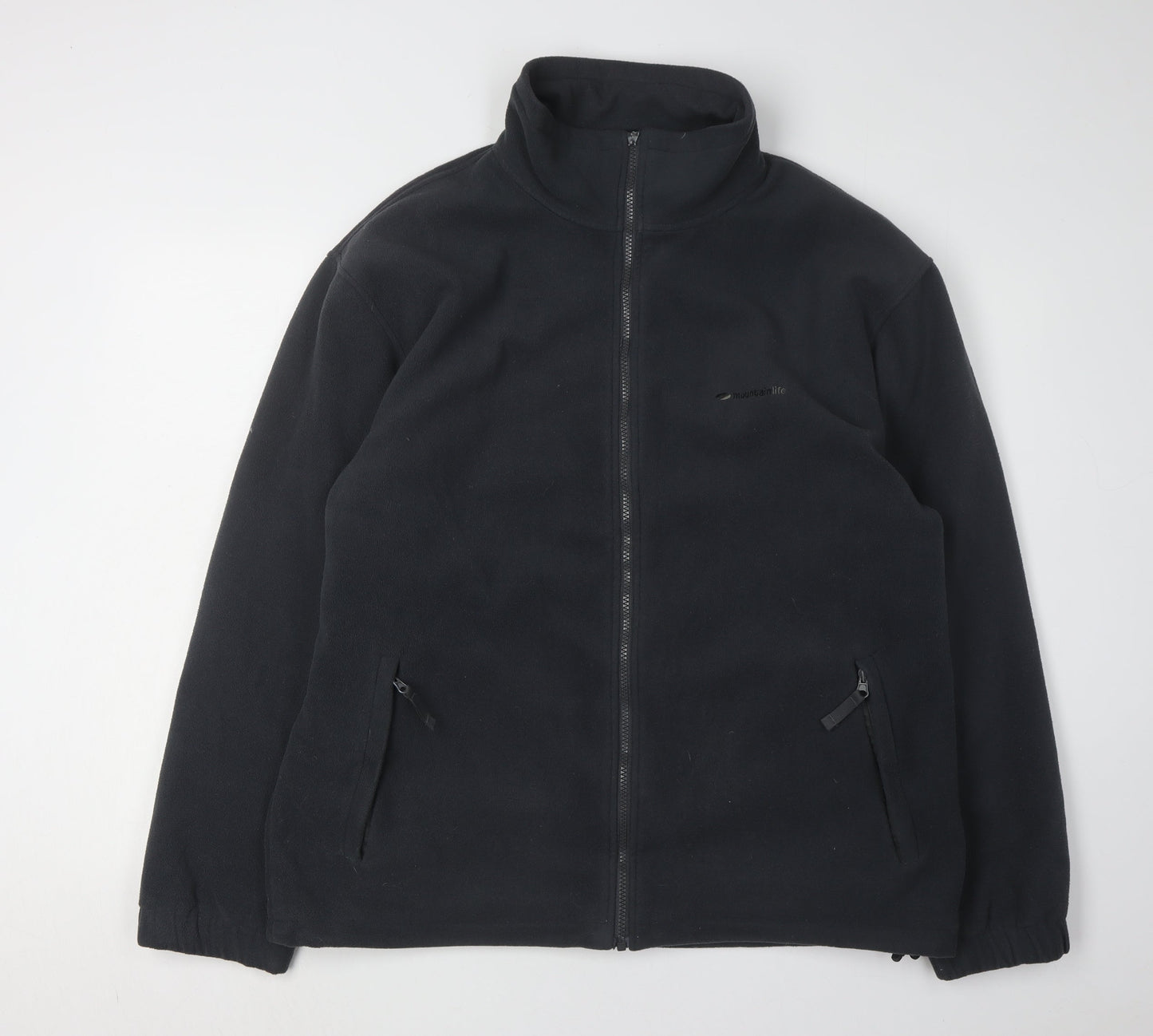 Mountain Life Men's Black Fleece Jacket L