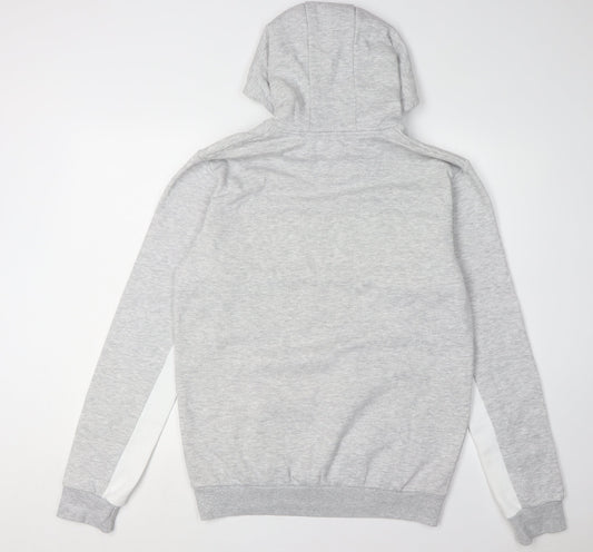 McKenzie Men's Grey Pullover Hoodie - Large, Logo Print