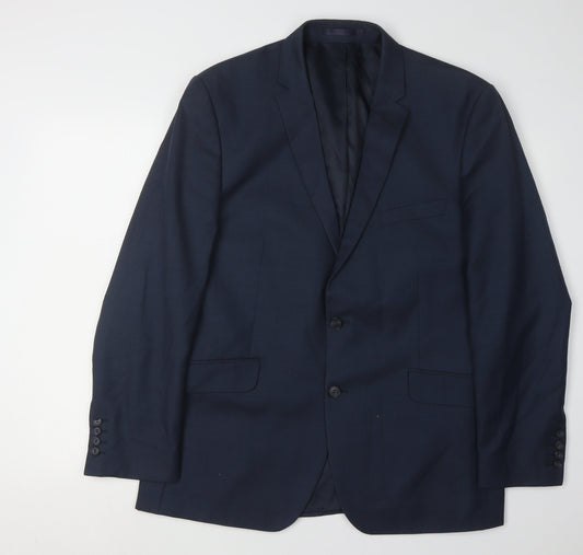 Racing Green Men's Blue Blazer 44 Regular Fit