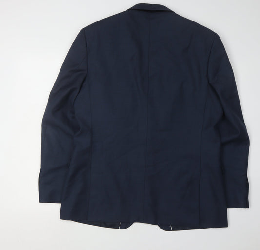 Racing Green Men's Blue Blazer 44 Regular Fit