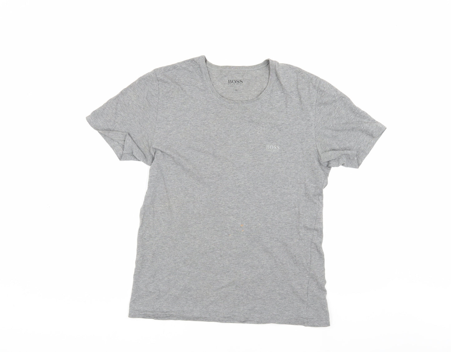 BOSS Men's Grey Medium Crew Neck T-Shirt Short Sleeve