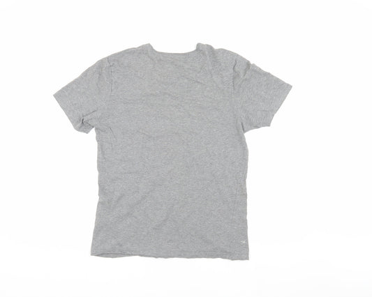 BOSS Men's Grey Medium Crew Neck T-Shirt Short Sleeve