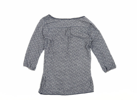 Fat Face Women’s Blue Floral Tunic Blouse Size 8