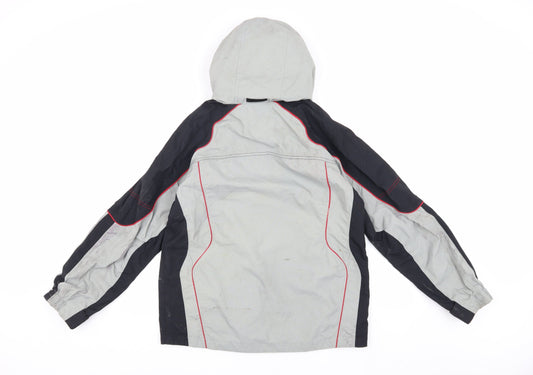 Columbia Boys Grey Parka Jacket with Hood in Size 14-15 Years