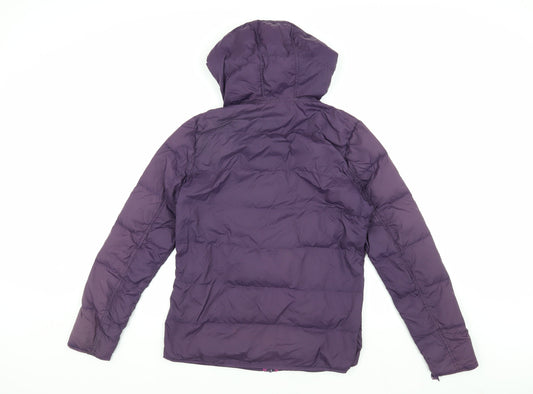 Fat Face Women's Purple Puffer Jacket Size 10