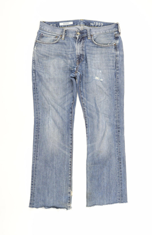 Gap Men's Blue Bootcut Jeans Size 32 Regular Fit