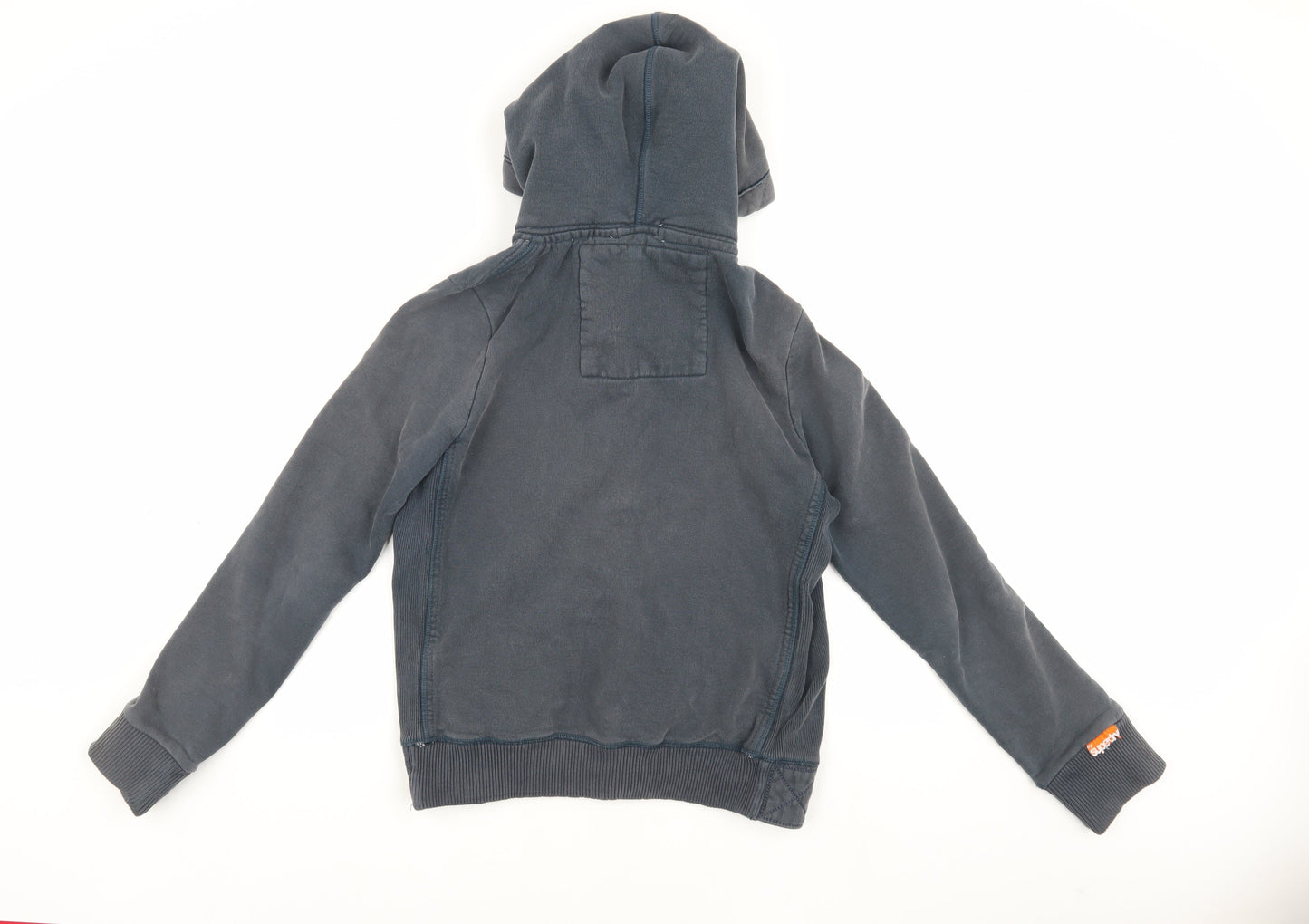 Superdry Men’s Blue Hooded Fleece Jacket Size L