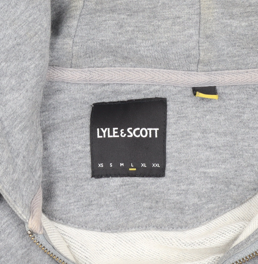 Lyle & Scott Men's Grey Hooded Jacket Size L