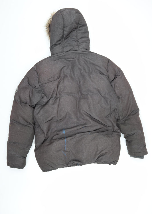 SoulCal & Co Men's Grey Puffer Jacket S