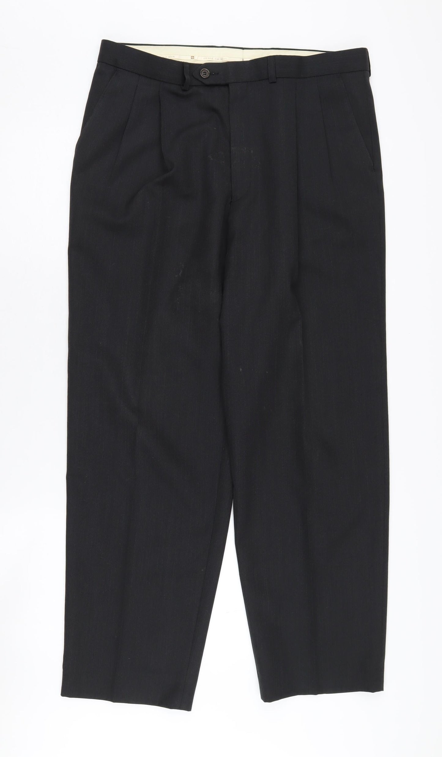 Pierre Balmain Men's Black Dress Pants, Size 34