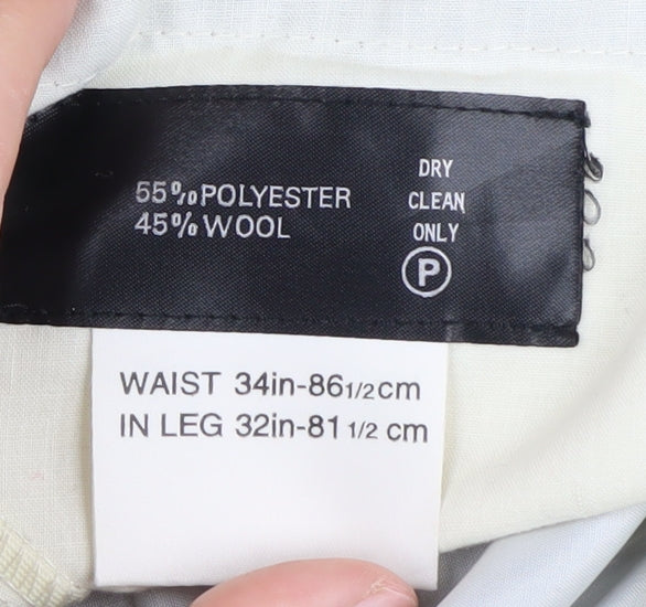 Pierre Balmain Men's Black Dress Pants, Size 34